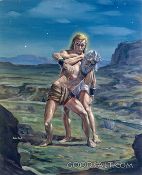 Jacob&#039;s Struggle With Angel of God