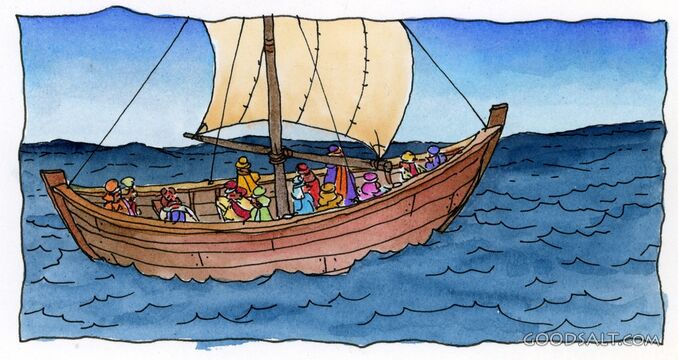 Jesus Escapes the Crowd