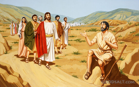 Jesus Healed a Blind Man