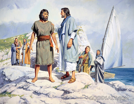 Jesus Heals a Man Possessed by Evil Spirits