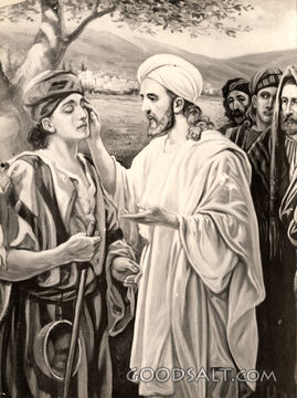 Jesus Helping Blind Man