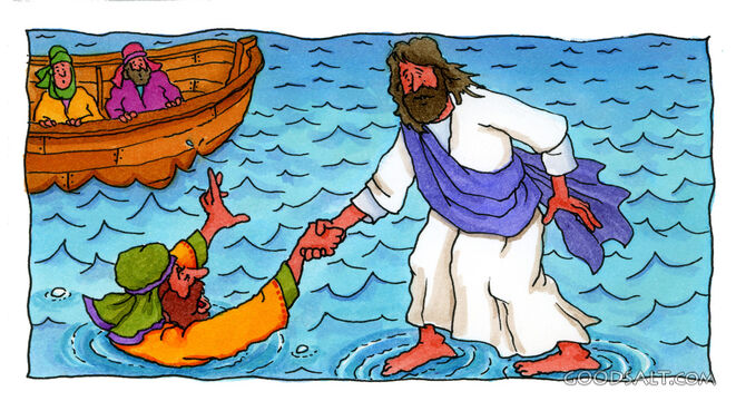 Jesus Helps Peter