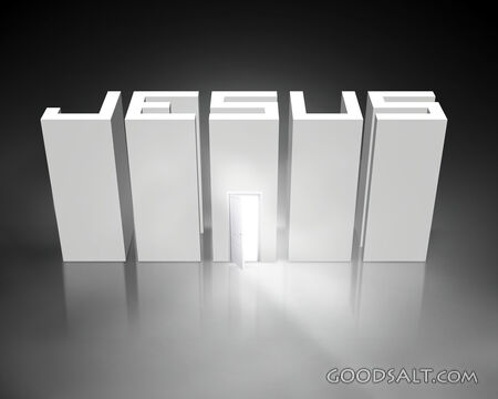 Jesus in 3D Text