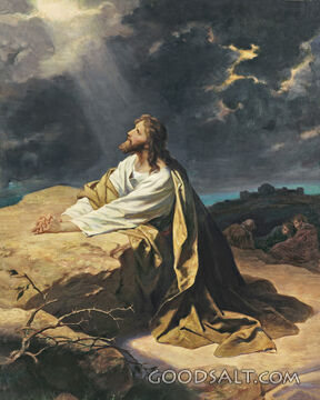 Jesus in Gethsemane