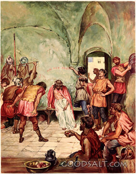 Jesus Is Brutally Treated by Roman Soldiers