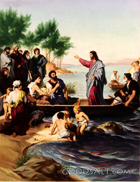 Jesus Preaching from a Boat