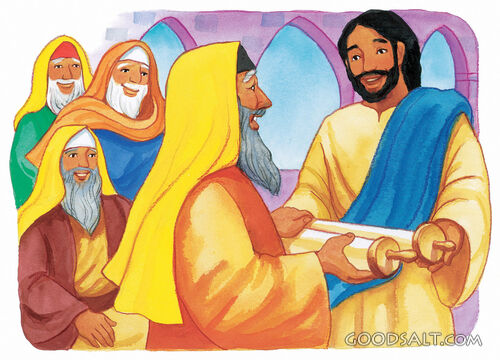 Jesus Reads the Scroll