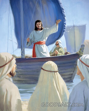 Jesus Speaks to the Crowd