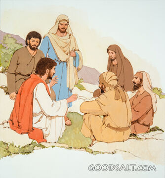Jesus Teaches His Disciples 