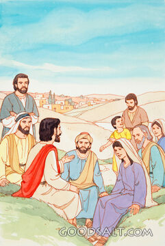 Jesus Teaches the Crowd