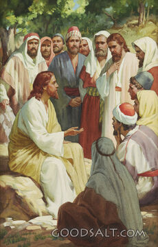 Jesus Teaching Disciples to Pray