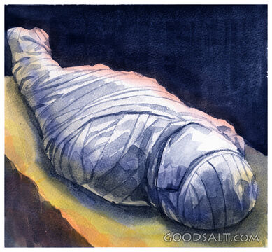 Jesus Wrapped in Burial Linen