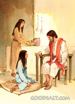 Jesus With Mary and Martha