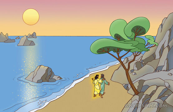 John and Jesus on Patmos