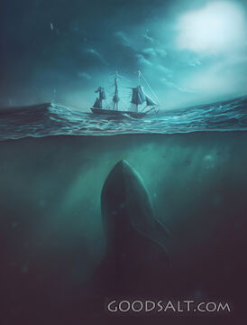 Jonah and the Whale Digital Painting
