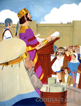 Josiah Reading the Scroll