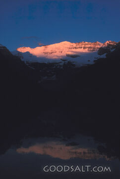Alpenglow on the Mountain Peaks