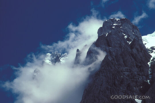 Snow Veiled Mountain Peak