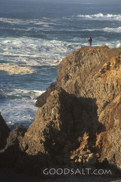 Standing on the Rock Above the Sea