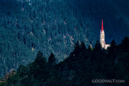 Mountain Church Among the Pines