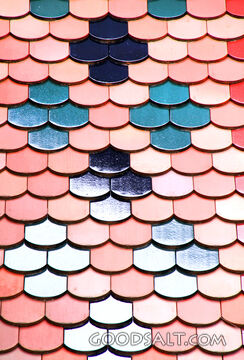 Scalloped Tile Roof Pattern