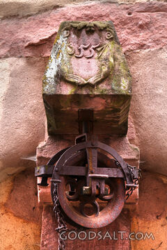 Medieval Church Pulley and Carved Stone Corbel