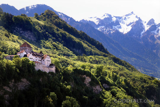 Mountain Fortress Above the Valley