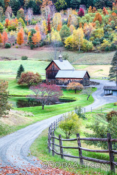 Autumn Pasture by the Old Barn