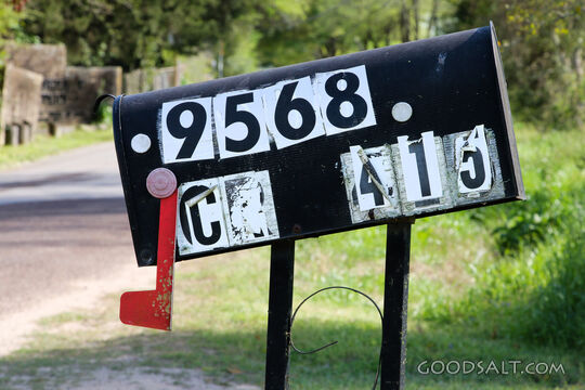 Rural Mailbox on Country Road