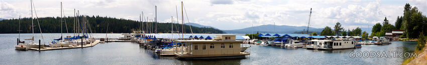 Quiet Harbor on the Mountain Lake