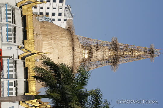 Golden Stupa Under Clear Sky