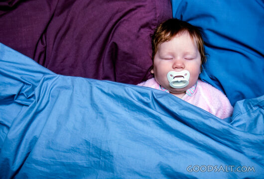 Child Sleeping Safely at Bedtime