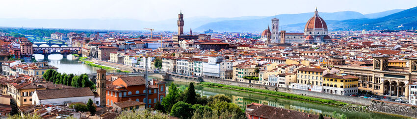 Florence Cathedral Over the Arno