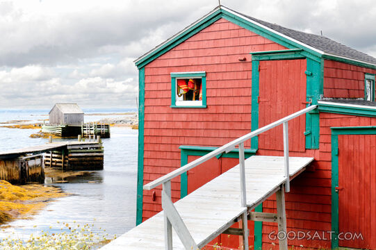 Coastal Boathouse by the Harbor