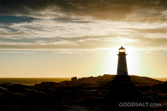 Lighthouse at the Edge of Evening