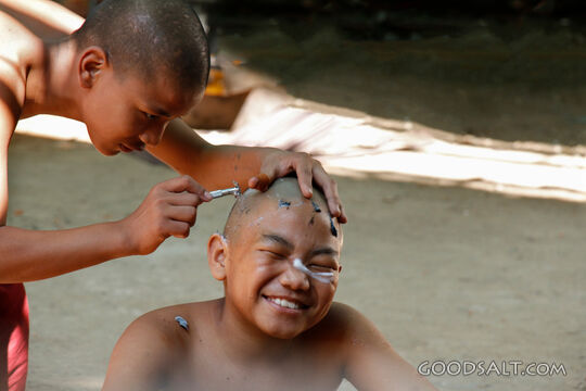 Joyful Shaving of a Child’s Head