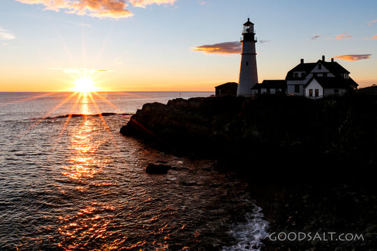 Lighthouse at Sunset