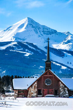 Mountain Chapel in Winter