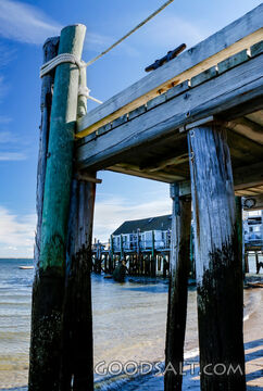 Weathered Pier at the Shore