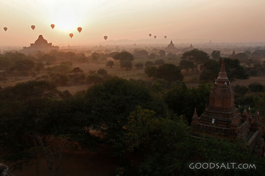 Sunrise Over Ancient Pagodas