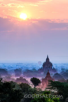Dawn Over the Pagodas of Bagan