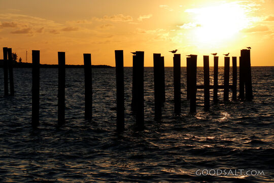 Sunset Over the Waters