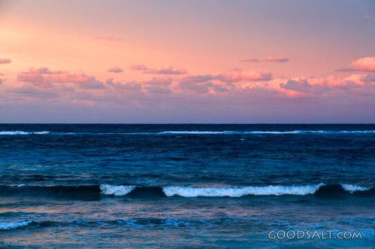 Waves Beneath the Evening Sky