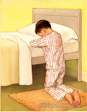Kindergarten Boy Praying