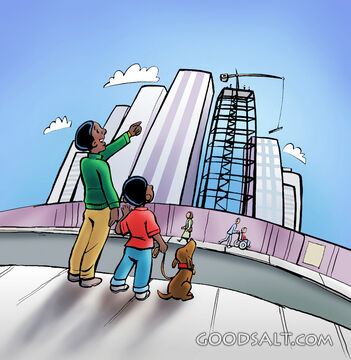 Pointing Toward the City