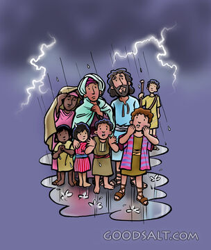 Family in the Storm