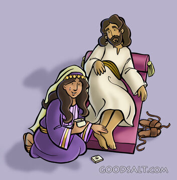 Woman Anoints Jesus&#039; Feet
