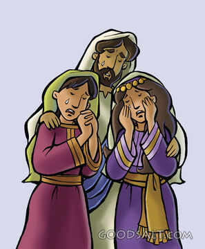 Jesus Comforts Mary and Martha