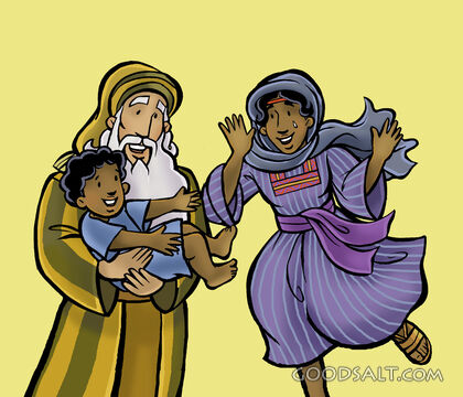 Abraham and Sarah Rejoice Over Isaac