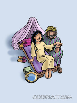 Peter Raises Dorcas from Her Bed